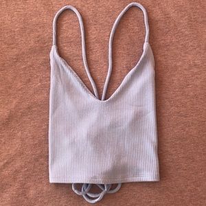 Garage cross back tank top